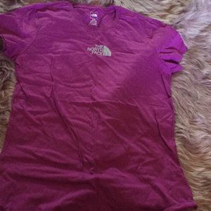 LARGE North face purple shirt! Never worn!
